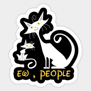 ew people cat Sticker